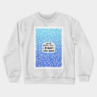 Blue Bridges Burn Burst Crewneck Sweatshirt